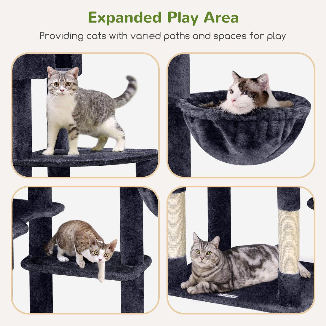 Globlazer Giant Cat Tree for Indoor Large Cats, 83in, F83