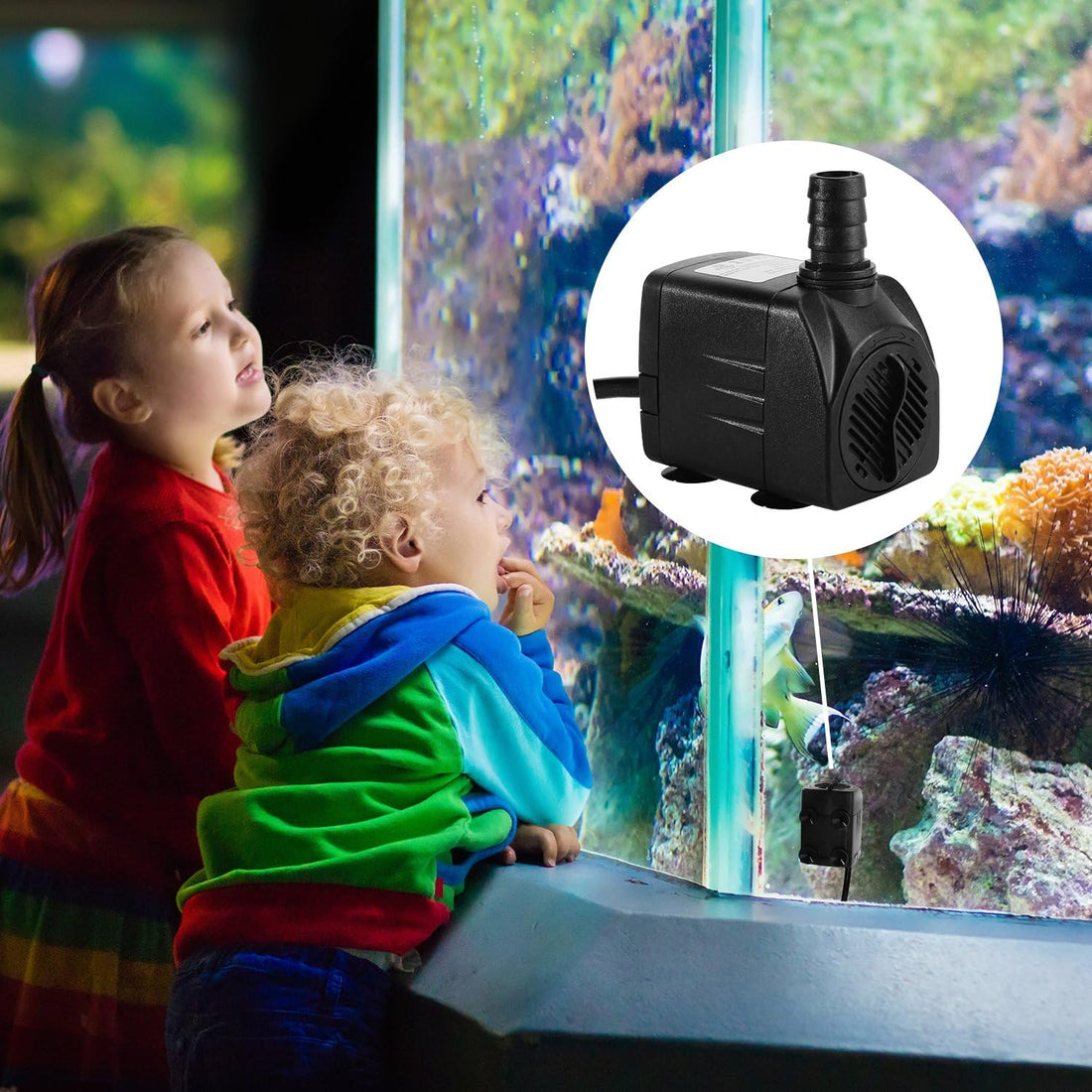 CWKJ 400GPH Submersible Fountain Water Pump for Pond Aquarium