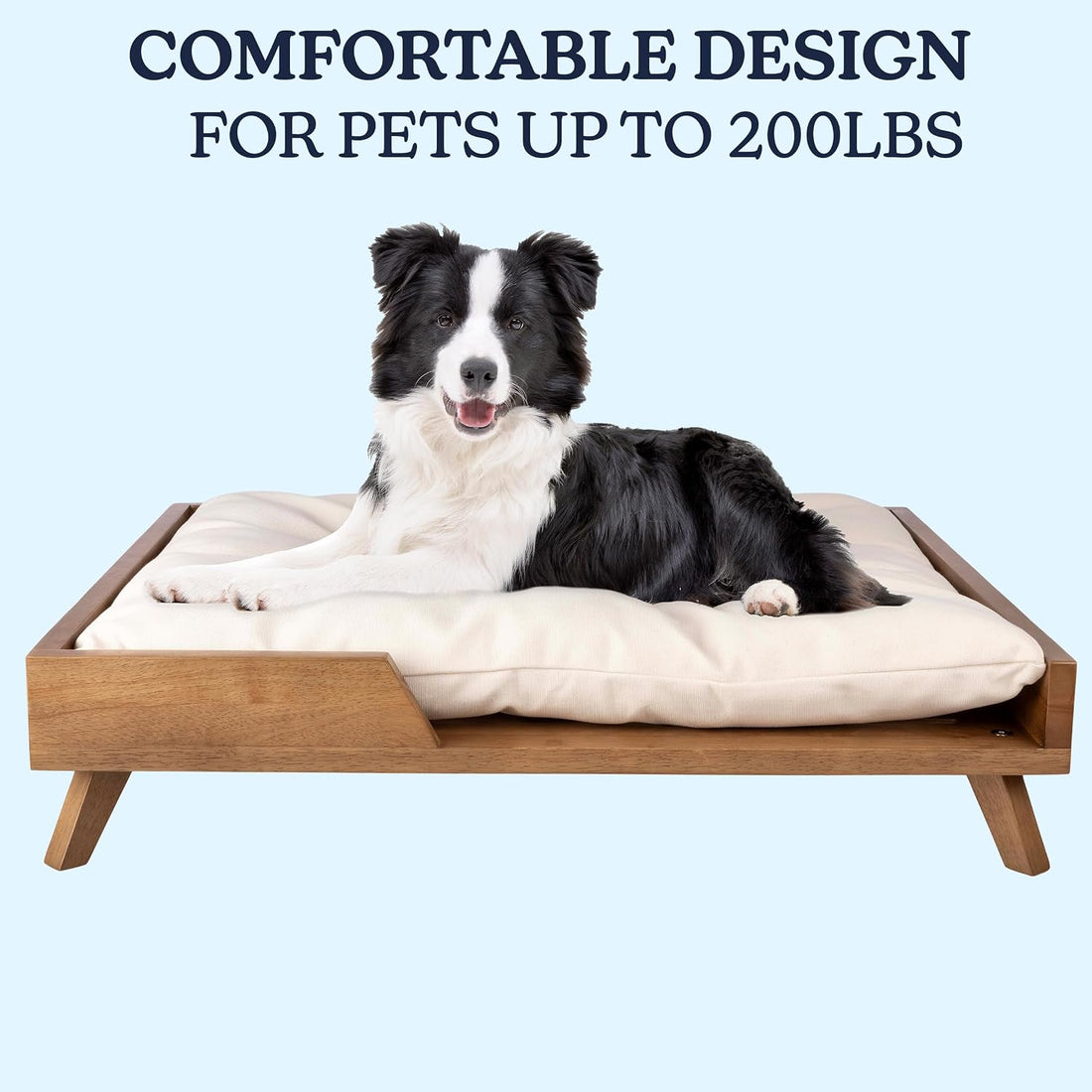 PETMAKER Elevated Dog Bed for Medium to Large Pets, Natural