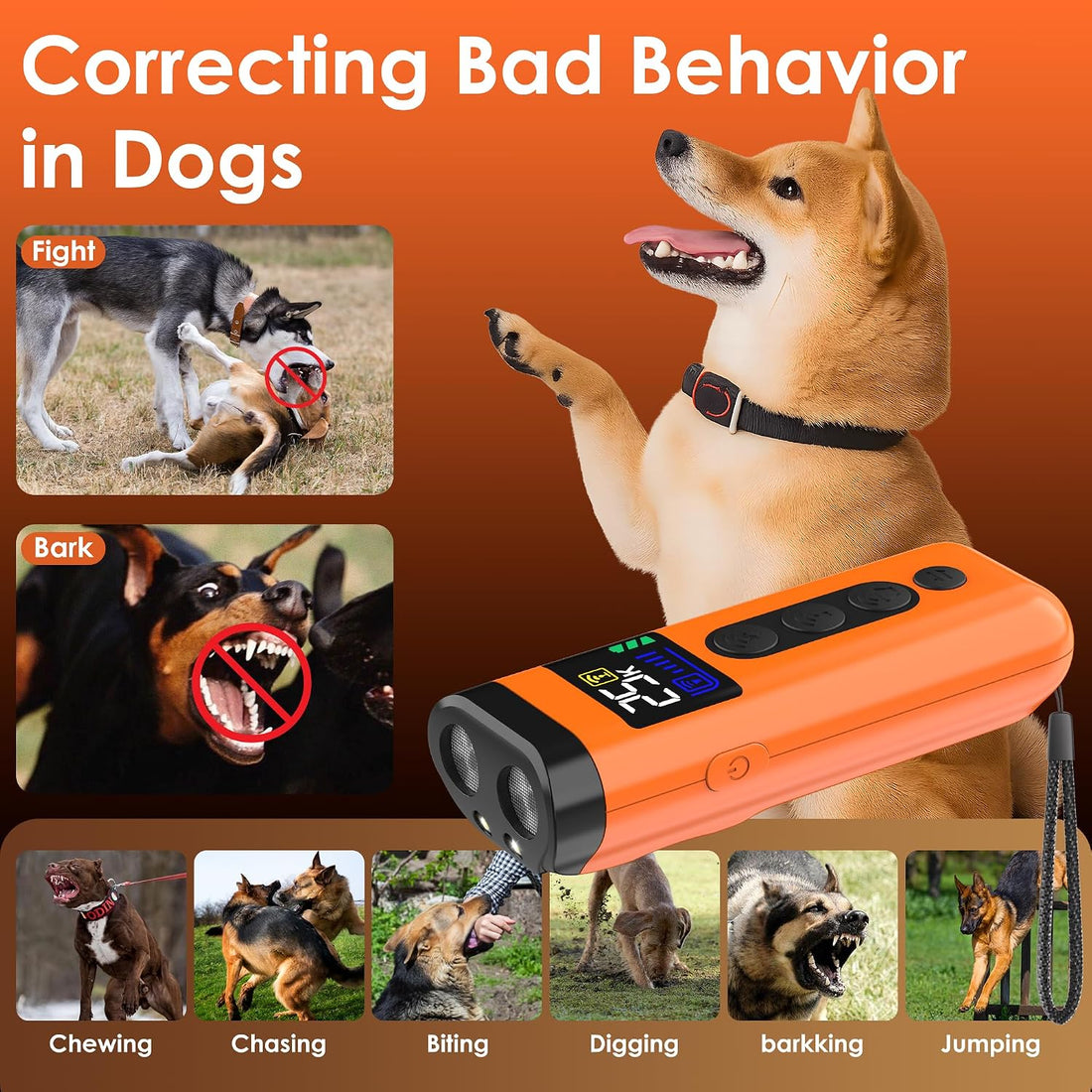 ZUIBAS Dog Bark Deterrent Device