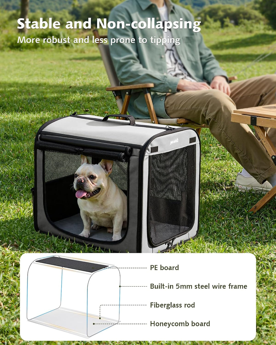 Dog Car Carrier Light Weight 24×17.7×20.5in