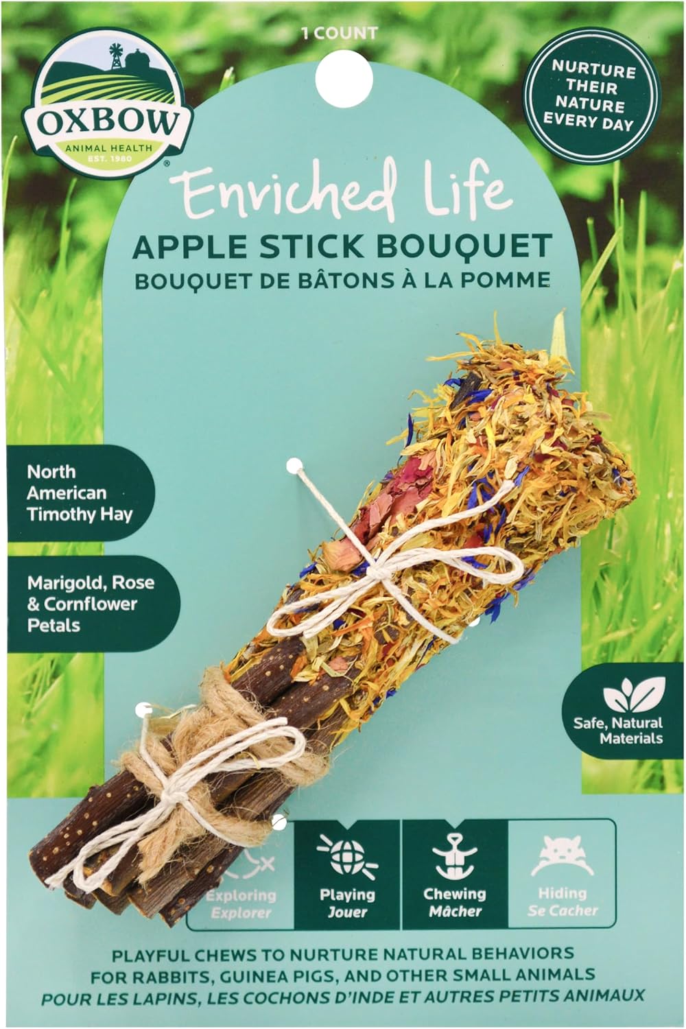 Oxbow Apple Stick Bouquet, Rabbit & Guinea Pig Toys
