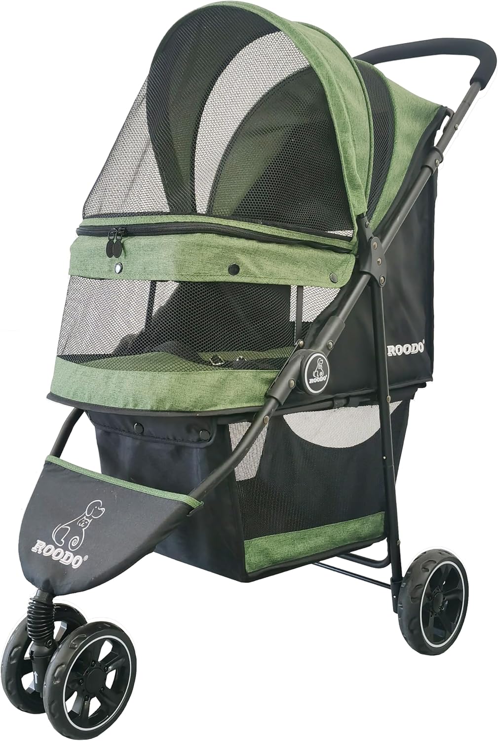 ROODO 3 Wheel Dog Pet Cat Stroller Best Lightweight Foldable Compact