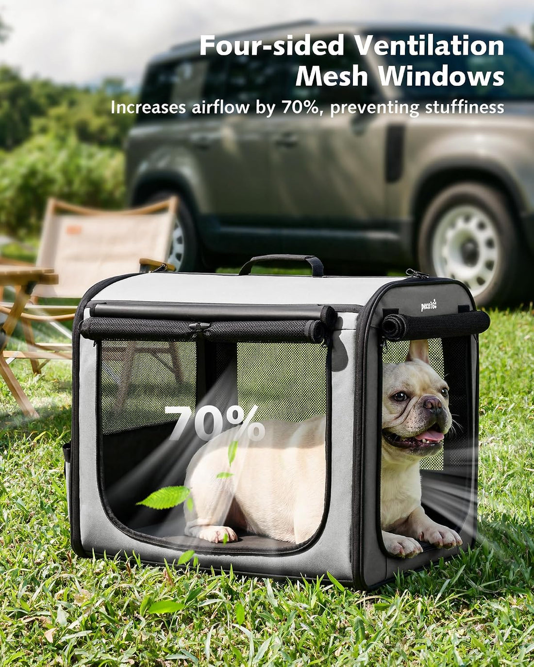 Dog Car Carrier Light Weight 24×17.7×20.5in