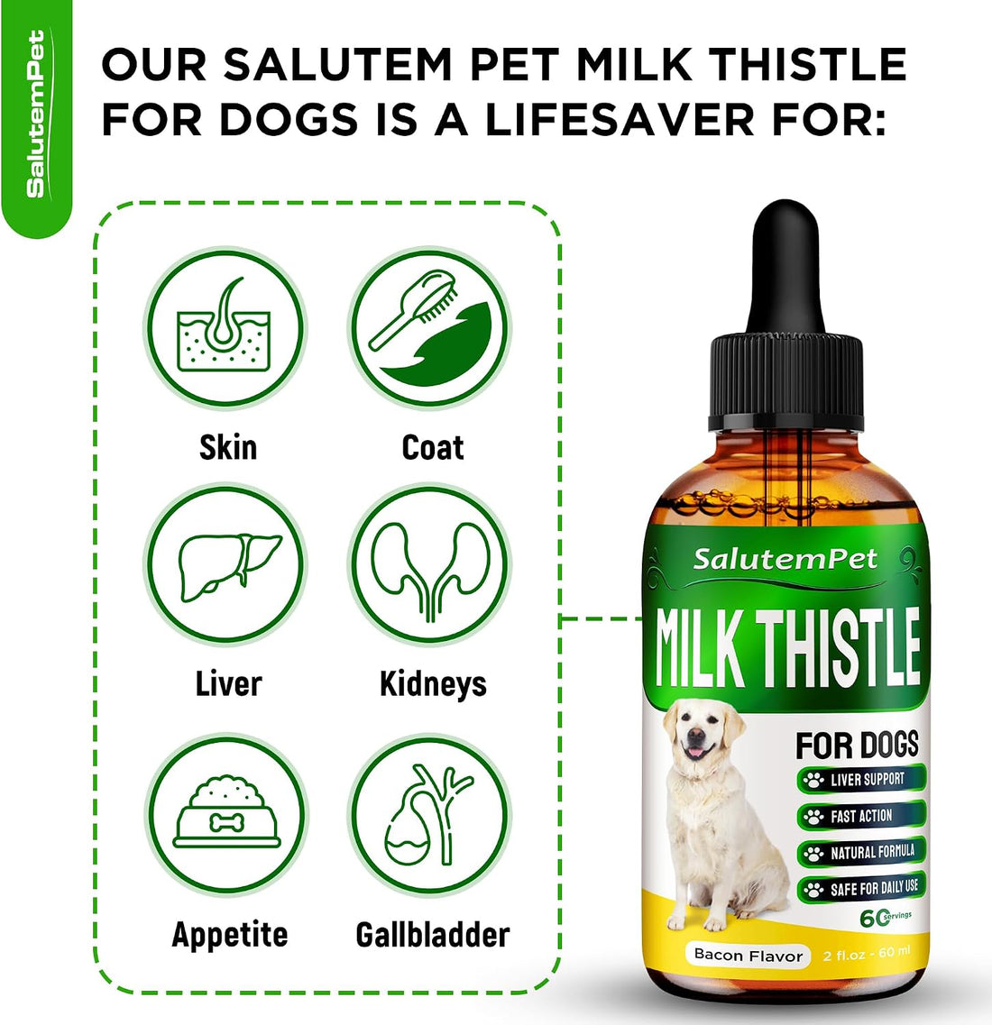 Milk Thistle for Dogs | Dog Liver Supplement for All Ages and Breeds