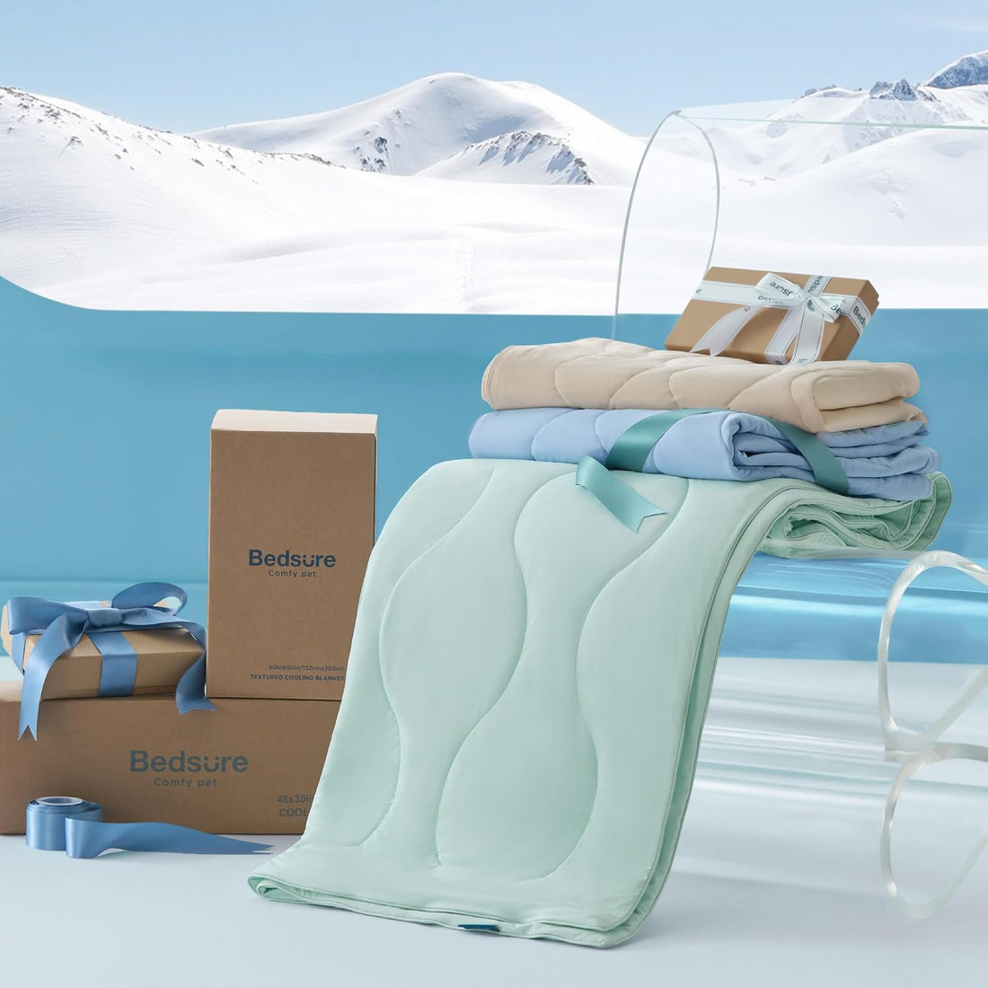 Bedsure ArcticMax™ Q-MAX>0.5 Premium Cooling Blanket for Medium