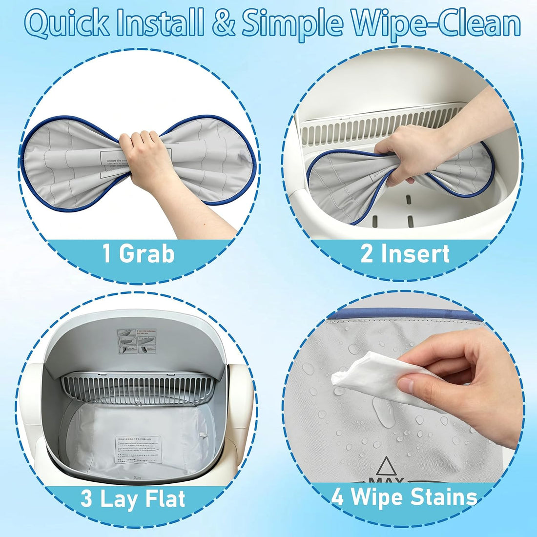 Cat Litter Box Liners for PARUUNTYS Self Cleaning Litter Box