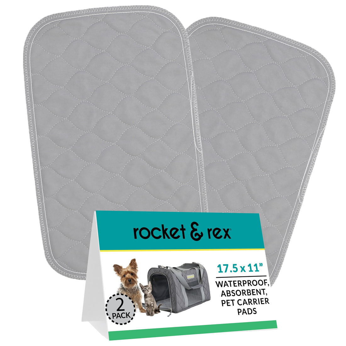 rocket & rex Premium Washable Pet Carrier Pads, Reusable