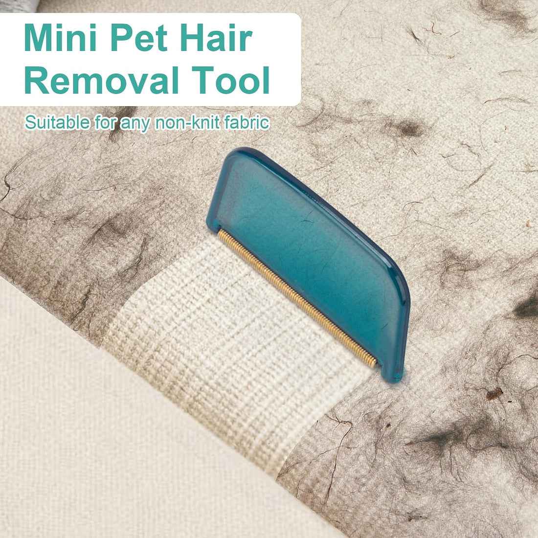 Carpet Rake Pet Hair Removal Tool with 56" Long Handle