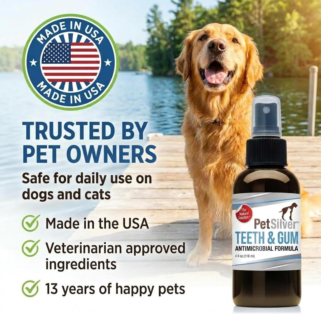 Dog Breath Freshener Spray, Natural Dog Dental Spray, Antibiotic Free