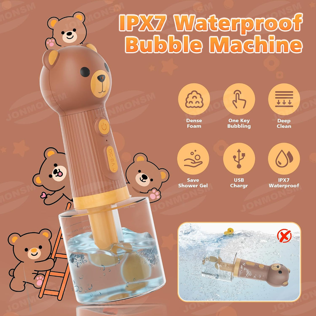 Dog Shampoo Foamer, Electric Dog Soap Dispenser