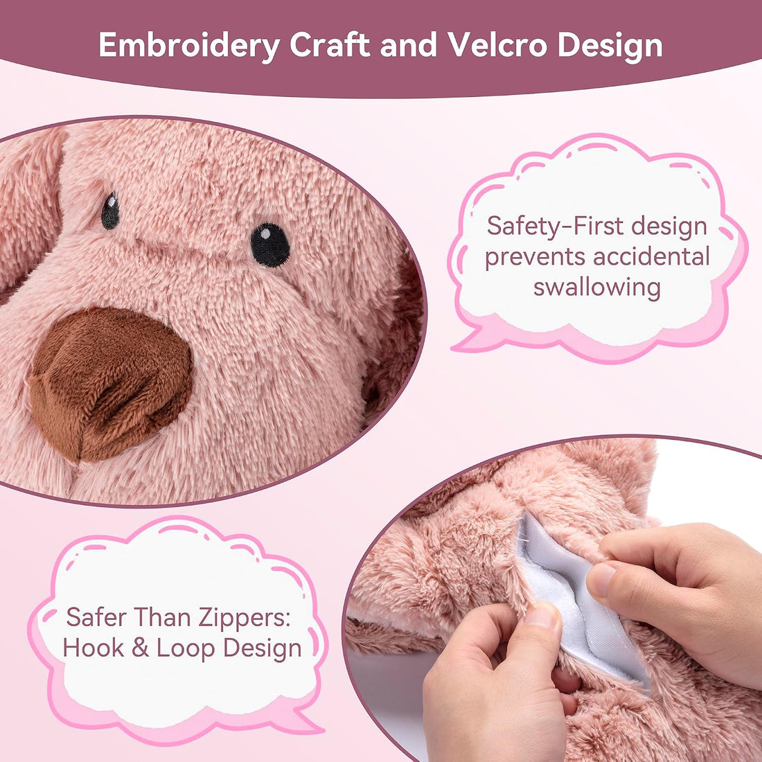 Moropaky Heartbeat Puppy Toy Dog Heartbeat Toy for Anxiety Relief