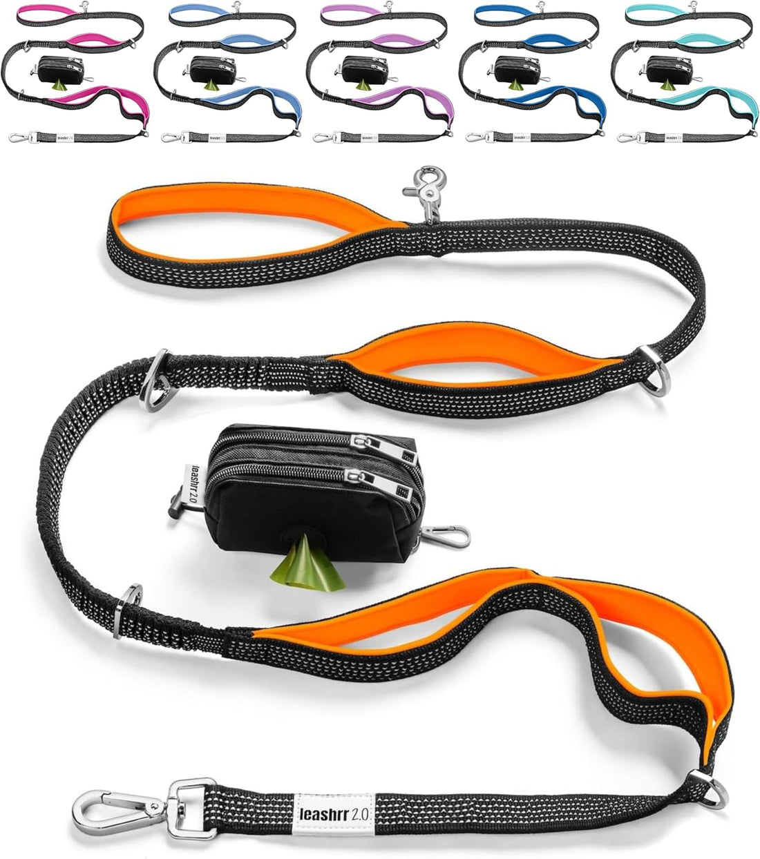 Dog Poop Bag Holder for Leashes and Treat Holder with 3 Waterproof