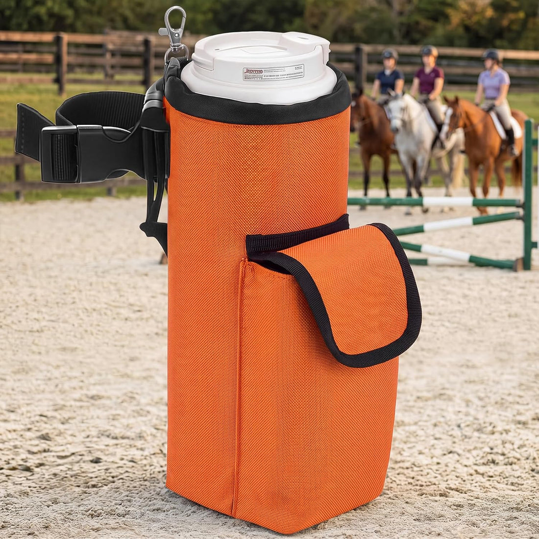 Soulchen Saddle Water Bottle Holder Pocketed Saddlebag Adjustable