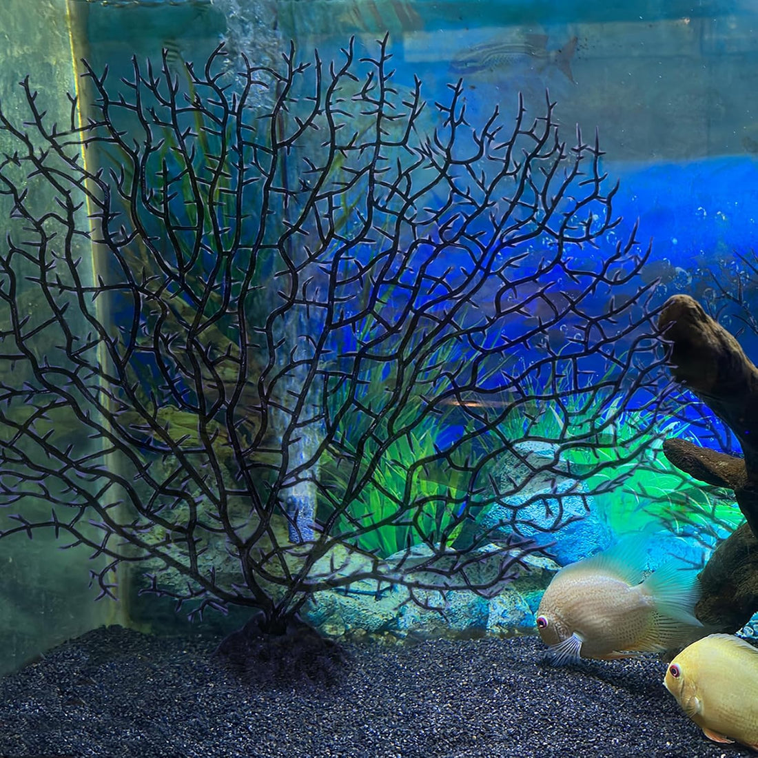 2Pcs Aquarium Artificial Plants Coral Reef 7 inches Fish Tank