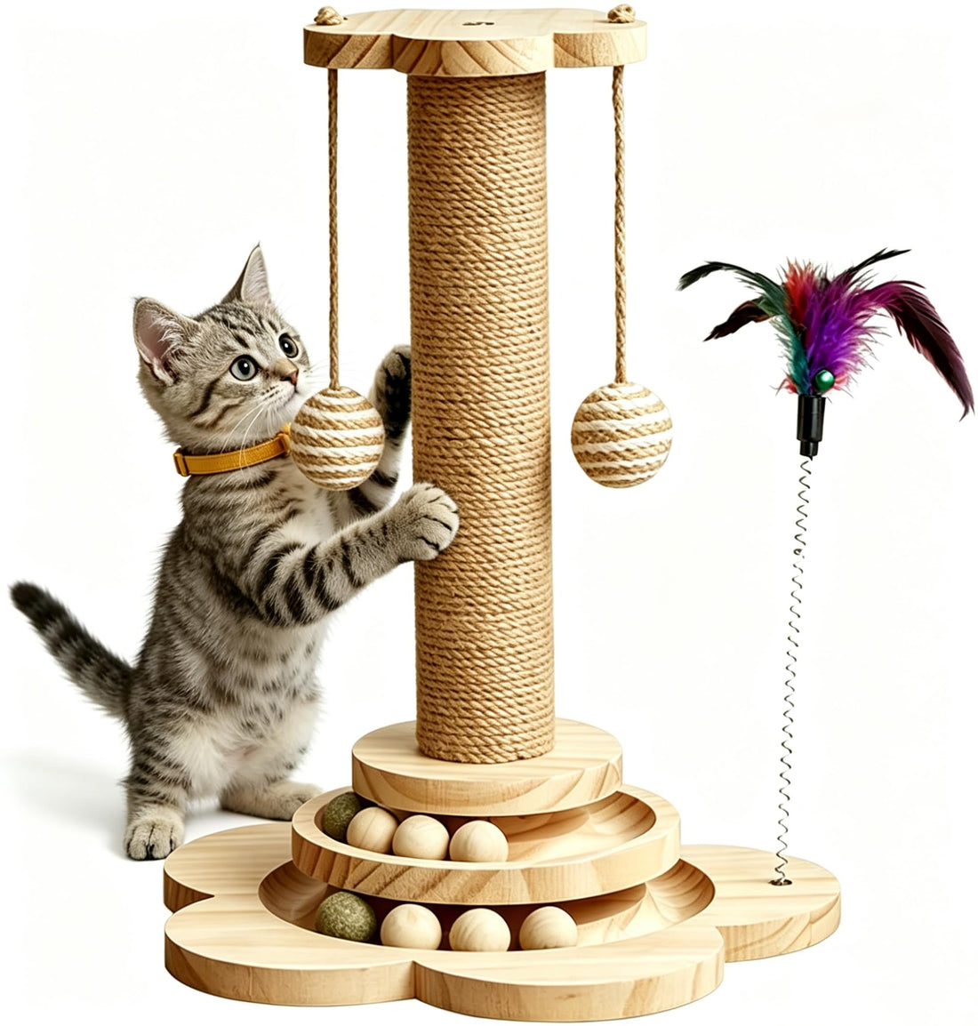 KHALOR Cat Scratching Post for Kittens