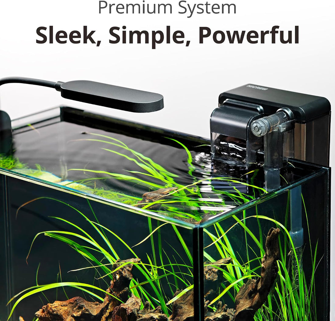 NICREW 2.5 Gallon Nano Nature Aquarium Kit Betta Fish Tank, Complete