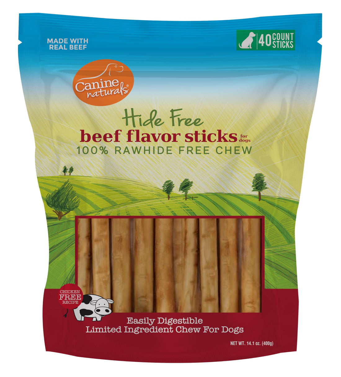 Canine Naturals Beef Chew - Rawhide Free Dog Treats