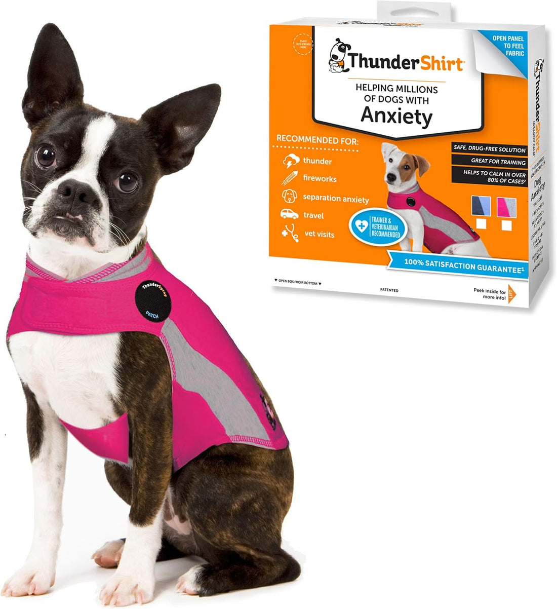 ThunderShirt for Dogs Calming Anxiety Vest, XX Large, Blue Polo