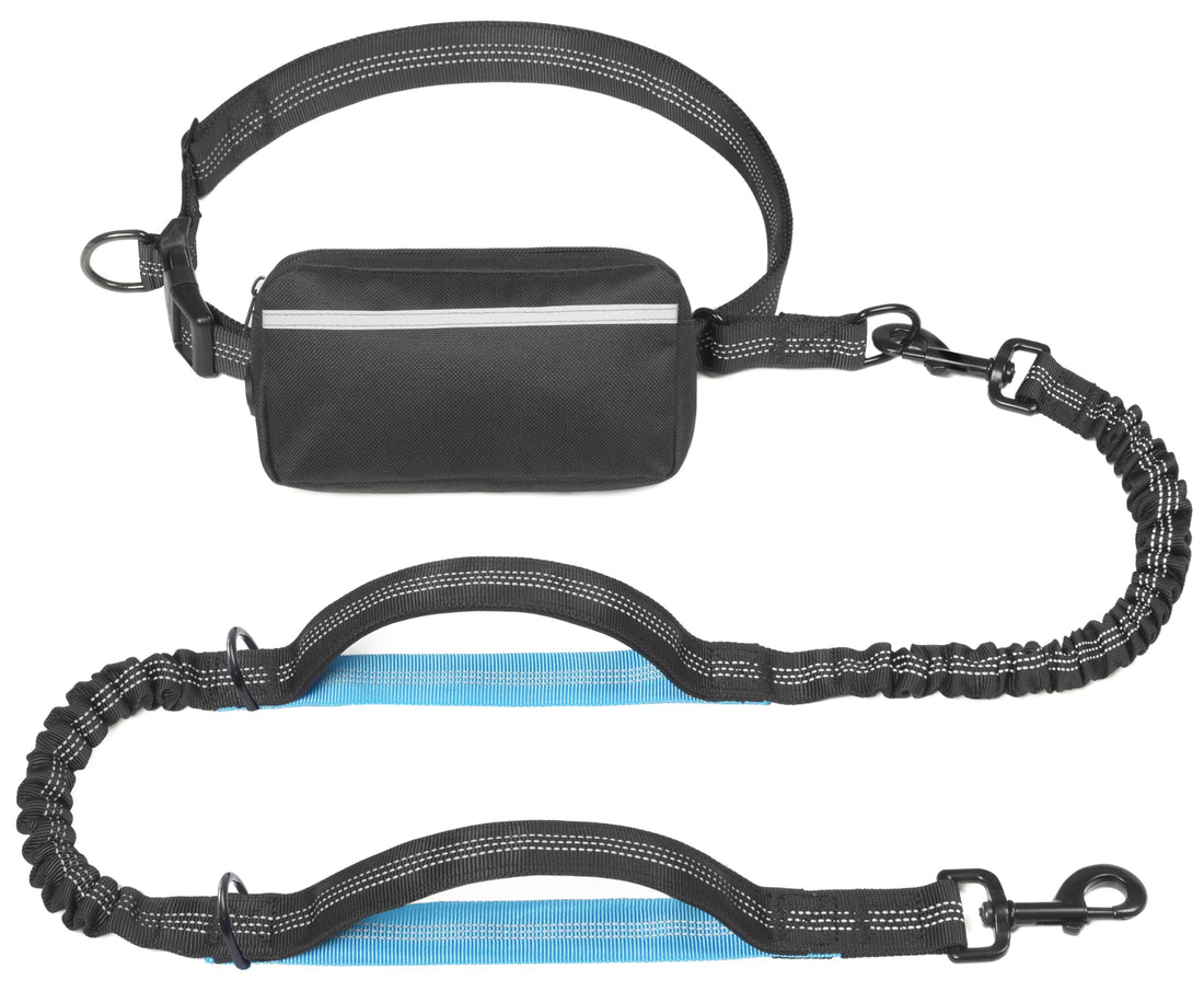 iYoShop Hands Free Dog Leash with Zipper Pouch