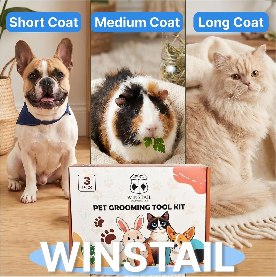 Pet Hair Removal Glove & Dog Brush for Shedding Bundle