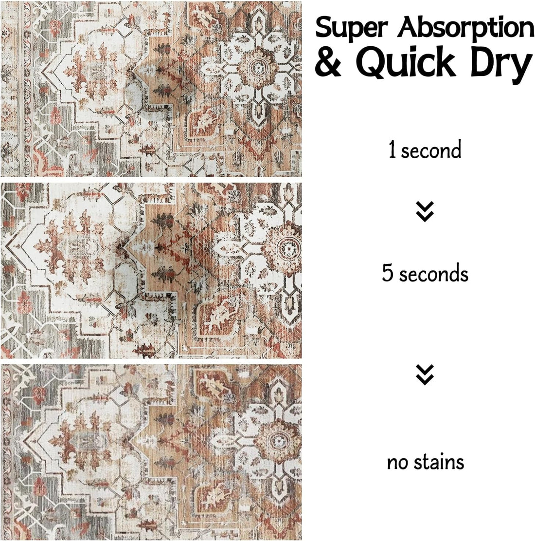 Pet Food Mats for Floor, Absorbent Dog Mat for Food and Water