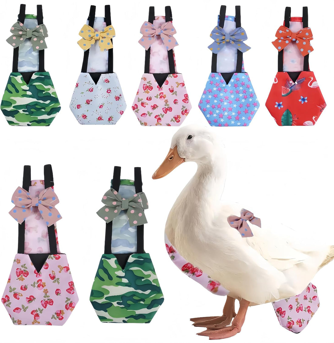 2 Pack Chicken Diapers for Hens, Roosters, Diapers for Ducks