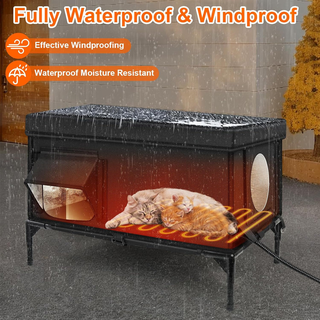 Outdoor Cat House Weatherproof