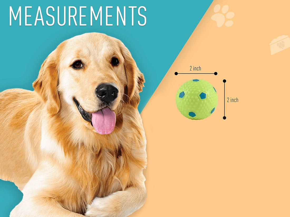 Crafts Central 6 PCS Latex Balls for Small and Medium Size Dogs