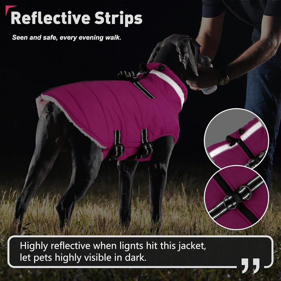 Dogcheer Dog Winter Coat with Harness