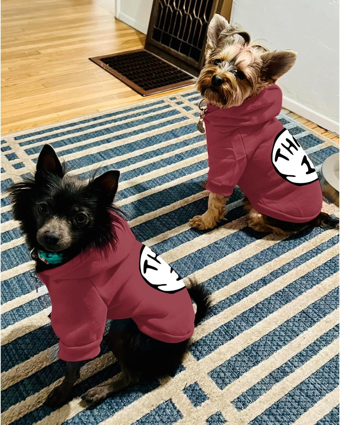 Dog Hoodie Pet Clothes for Small Dogs Thing 1 Printed Hoodies Medium