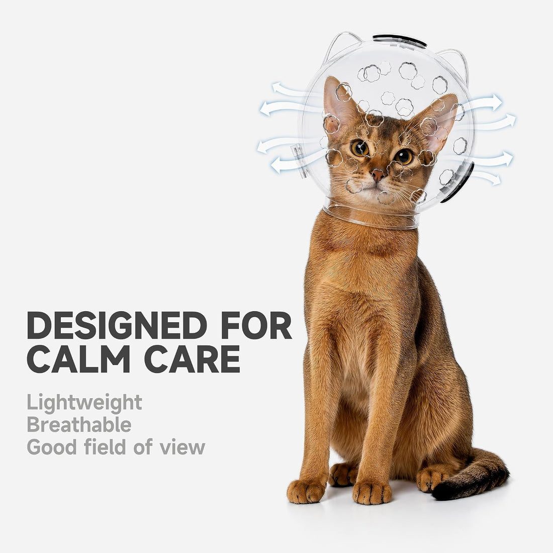 Cat Muzzle Breathable Anti-Bite Grooming Bath Nail Trim Vet Visits