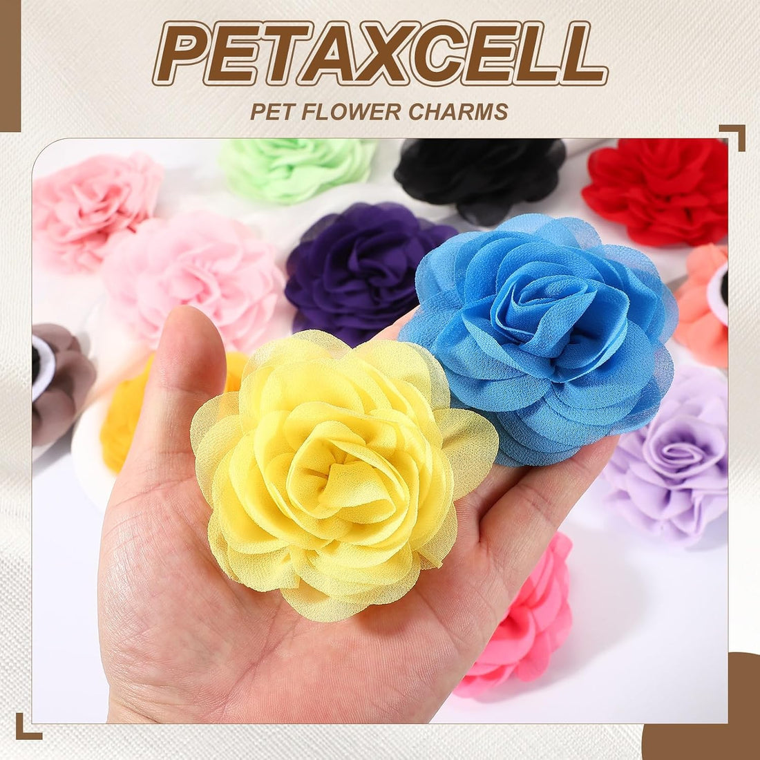 Dog Collar Flowers Pet Flower Charms