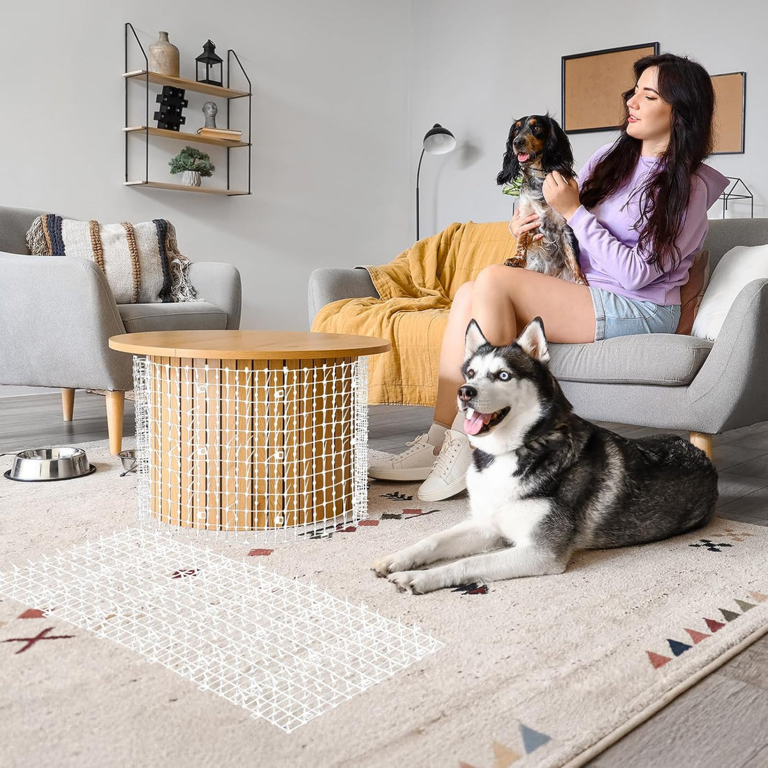 Zopeal 13ft Cat Deterrent Mat, Soft Spikes
