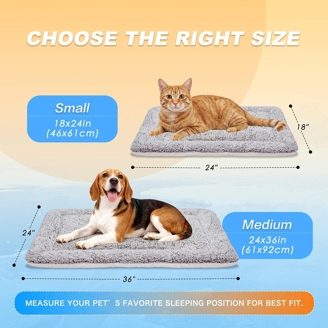 Self Warming Cat Bed, Reversible Self Heating Cat Pad, Dark Brown