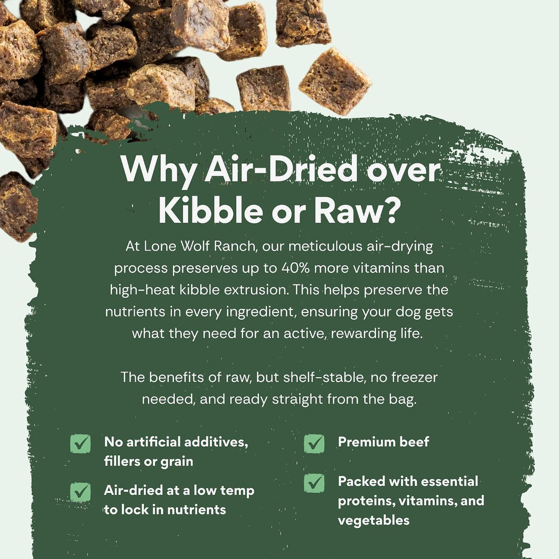 Chuck Norris Power Foods Air-Dried Dog Food, Beef, 24oz