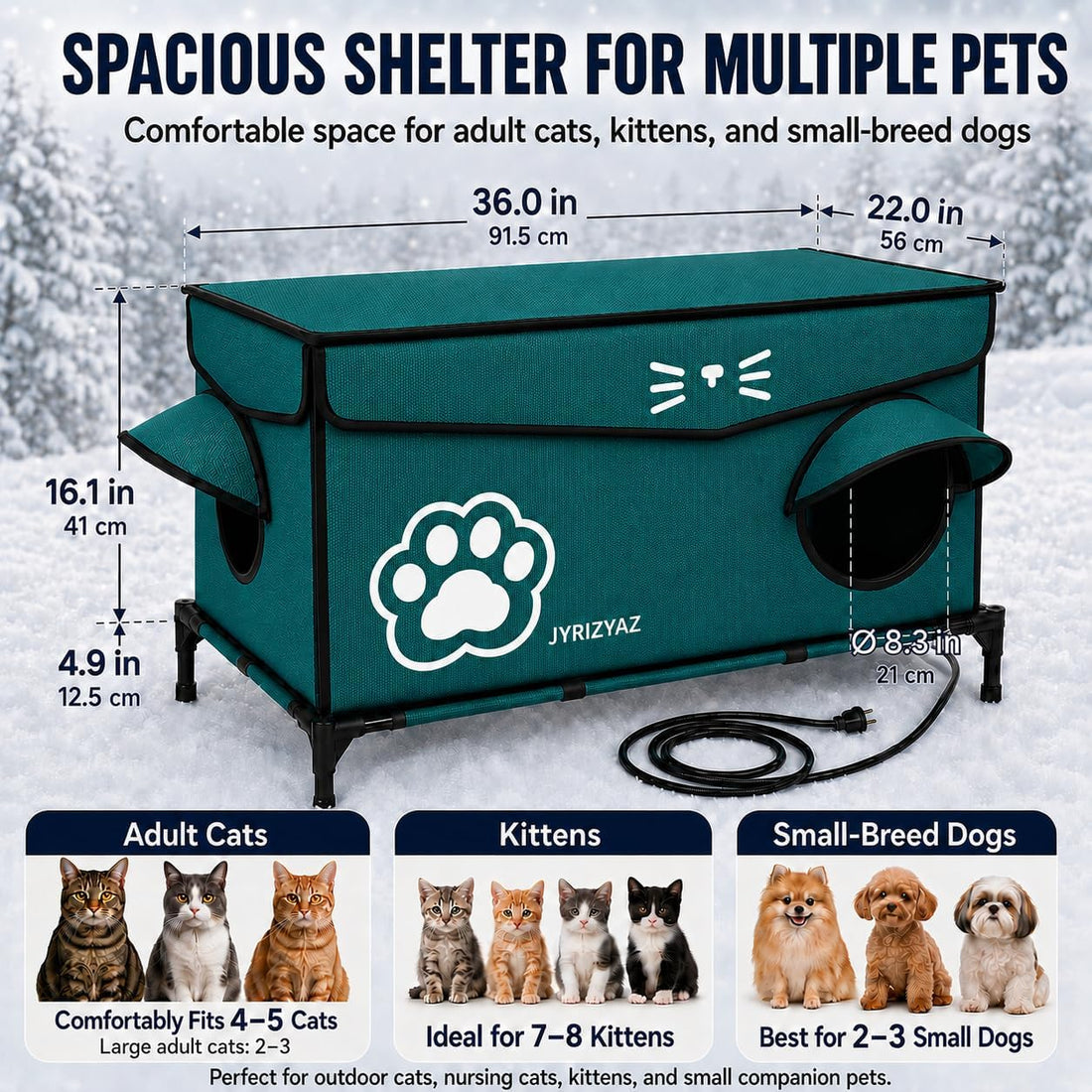 Heated Cat House for Outside