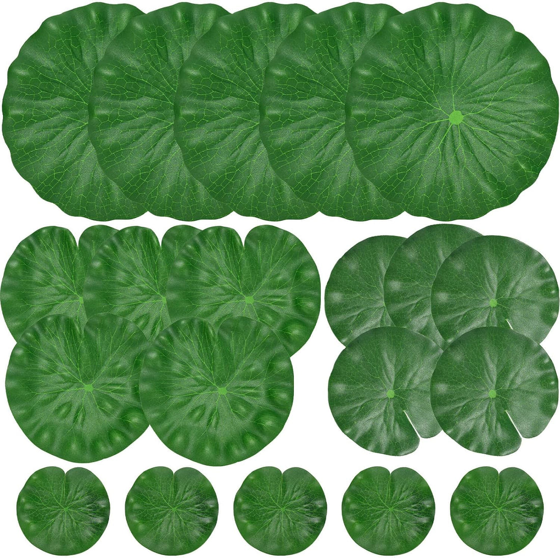 20 Pcs Artificial Lily Pads for Ponds