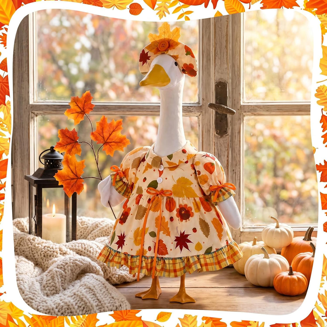 Fall Maple Porch Goose Outfit Fall Goose Clothes