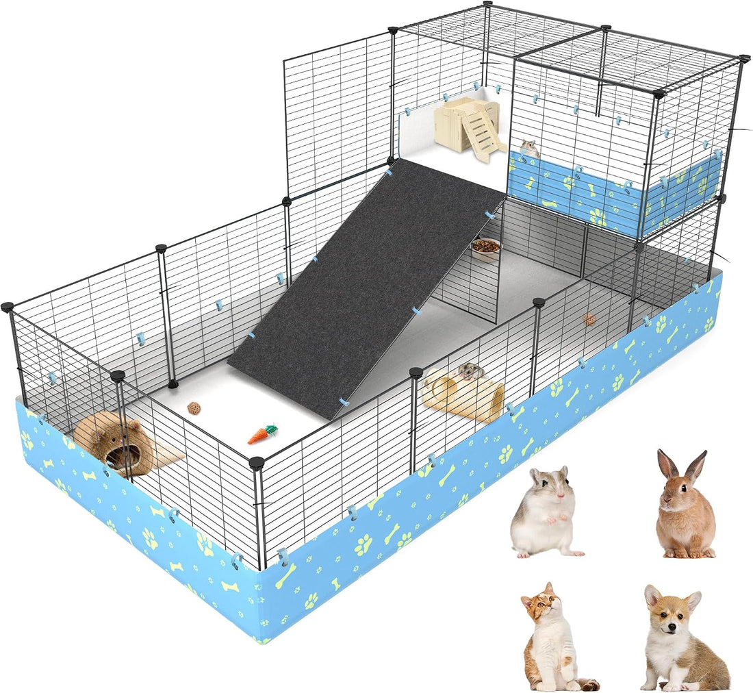 2-Story Guinea Pig Cages with Tarp
