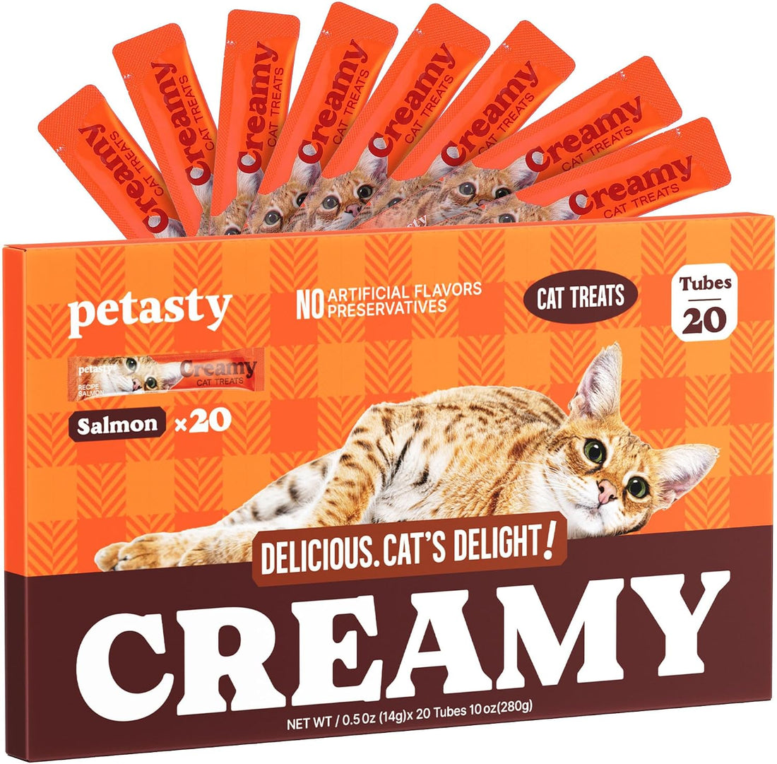Lickable Cat Treats, Creamy Puree, Variety Pack, 20 Tubes, 0.5oz