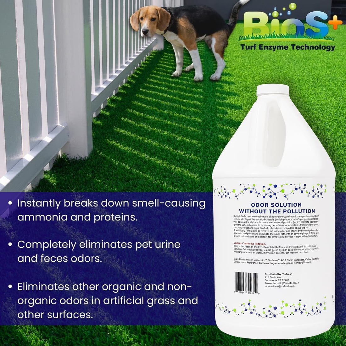 BioTurf BioS+ Turf Cleaner for Pet Urine Outdoor