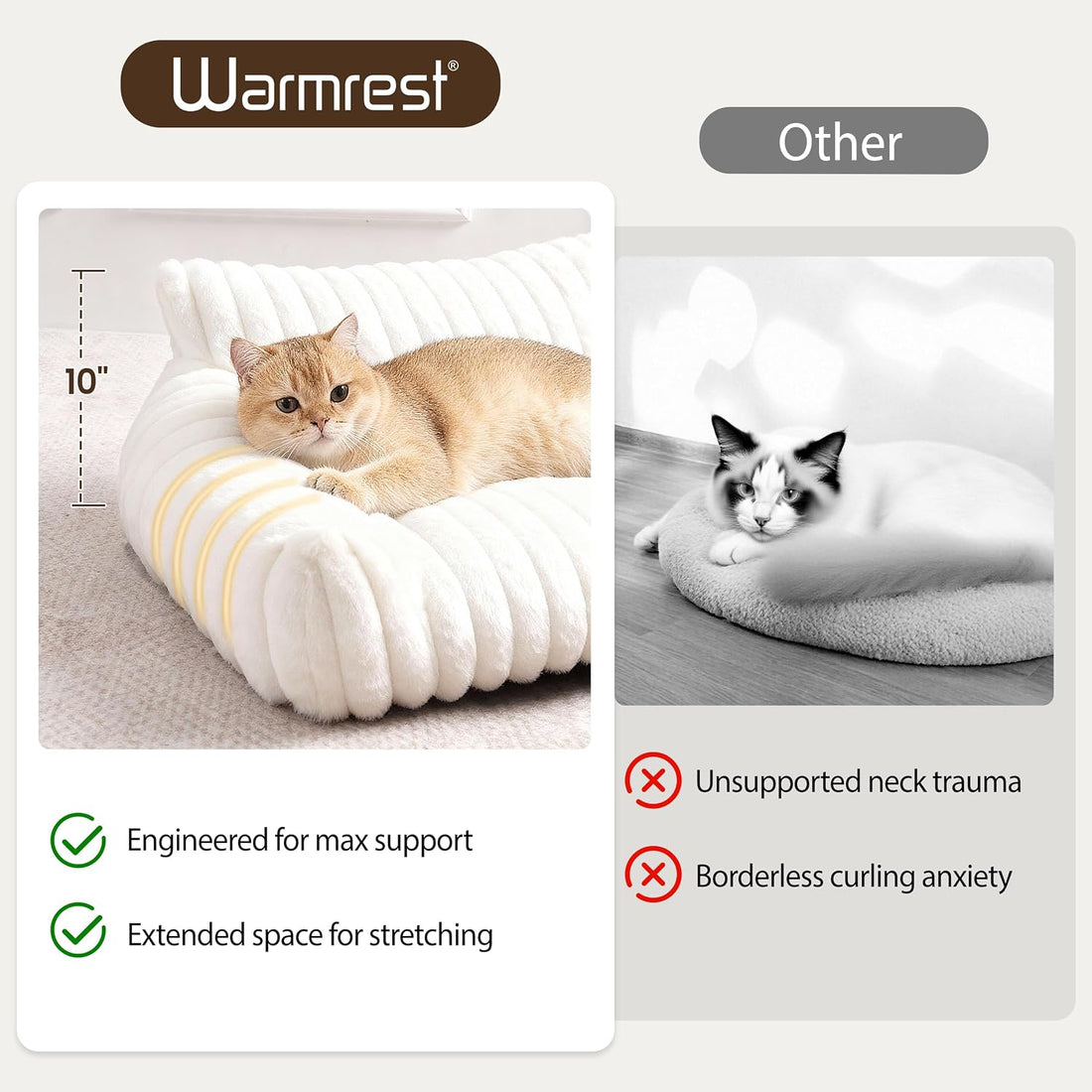 Cat Couch for Pets, Cute Cat Bed for Indoor Cats