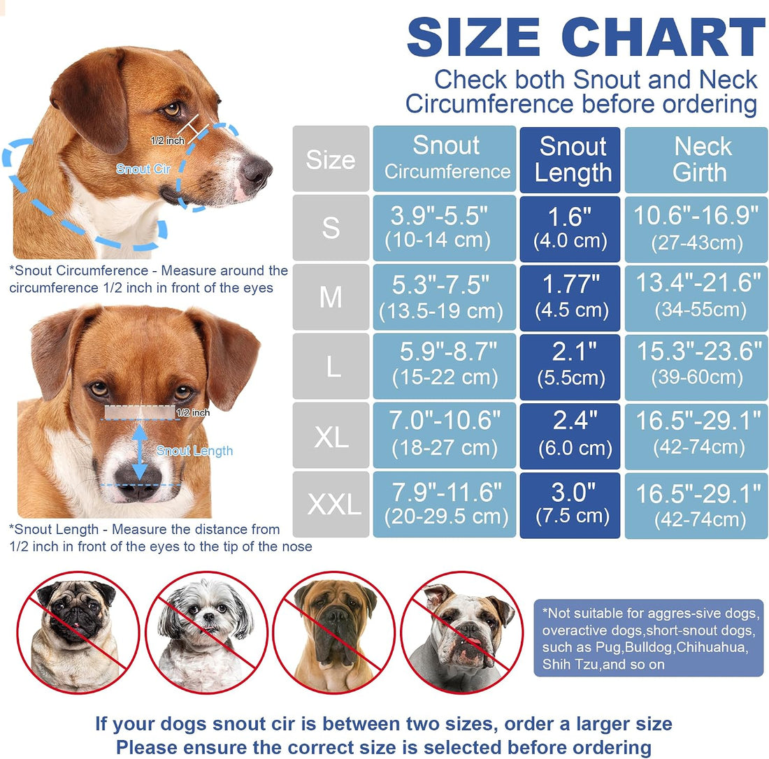 Dog Muzzle Escape-Proof 3-in-1 Set with Collar & Anti-Escape Ring