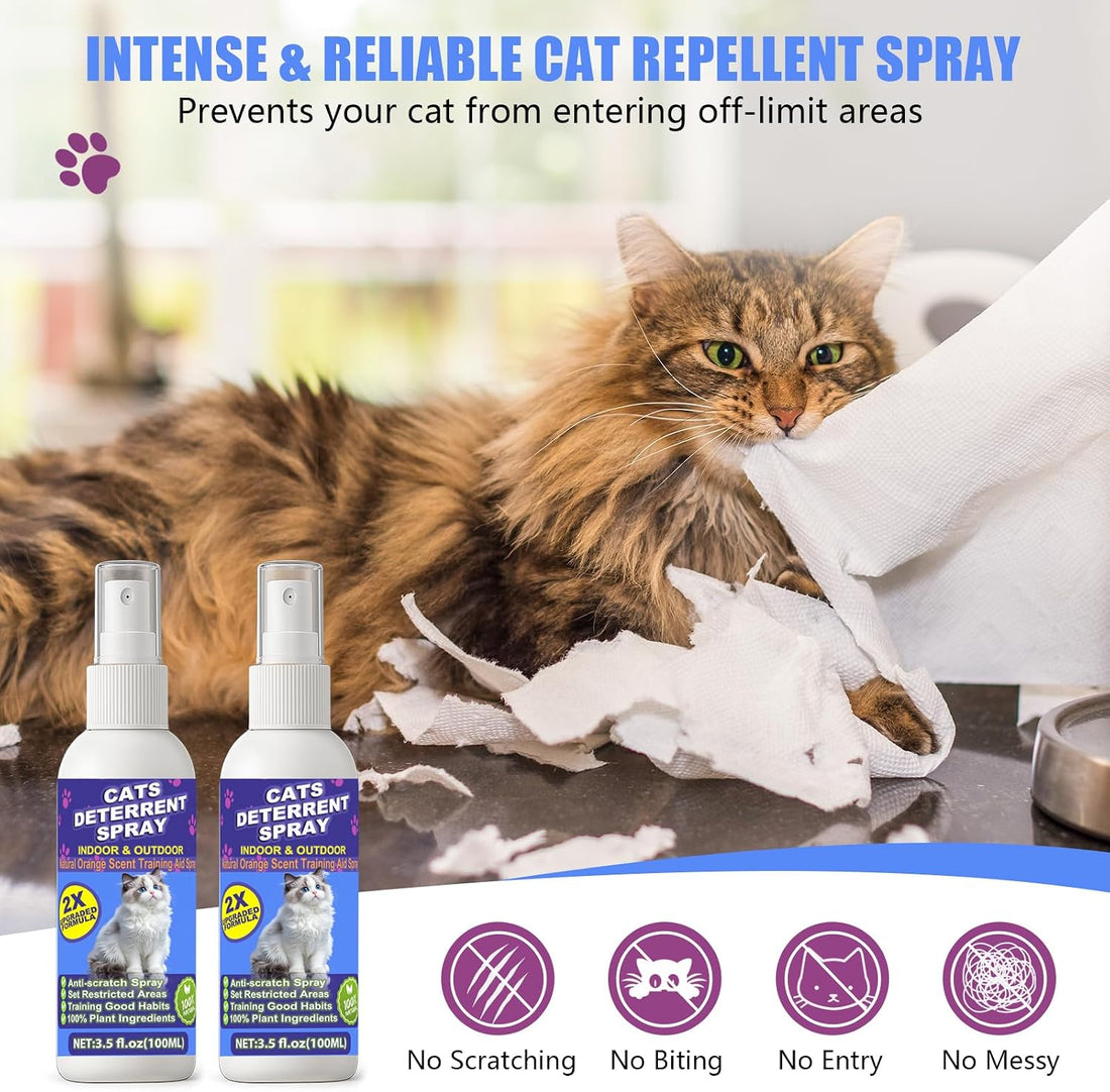 Cat Deterrent Spray 2 Pack, Anti-Scratch & Marking Training Aid