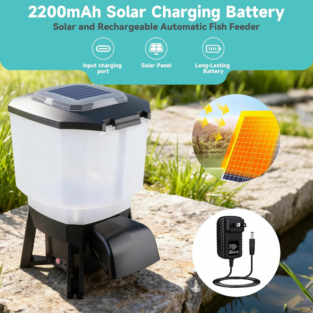 Solar Automatic Fish Feeder for Pond