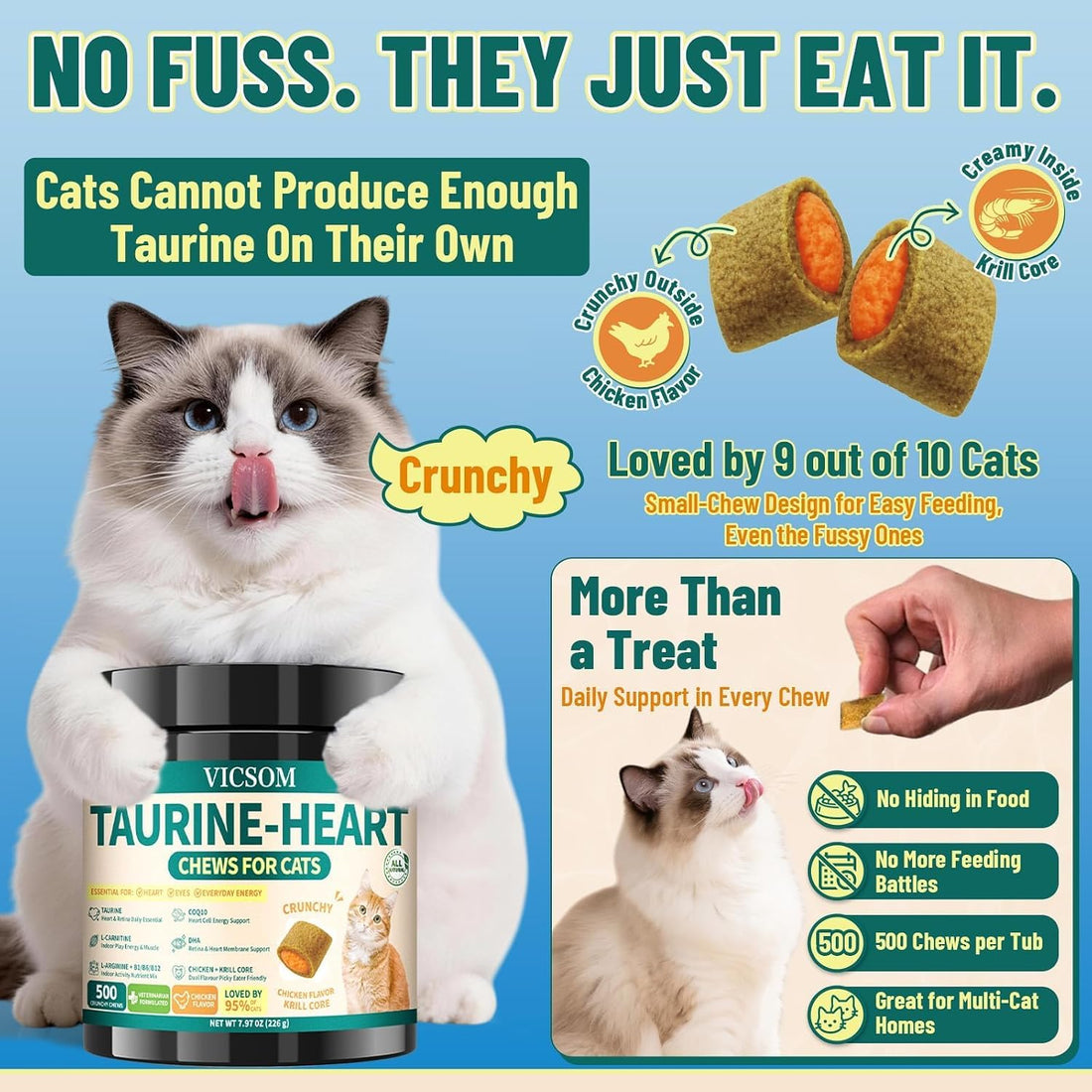 Taurine for Cats, CoQ10 for Cats
