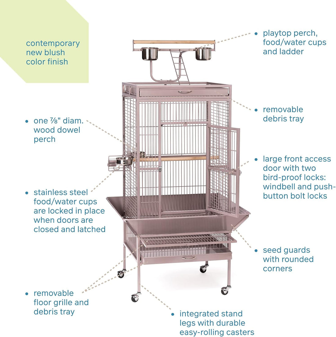 Prevue Pet Products Wrought Iron Select Bird Cage - L