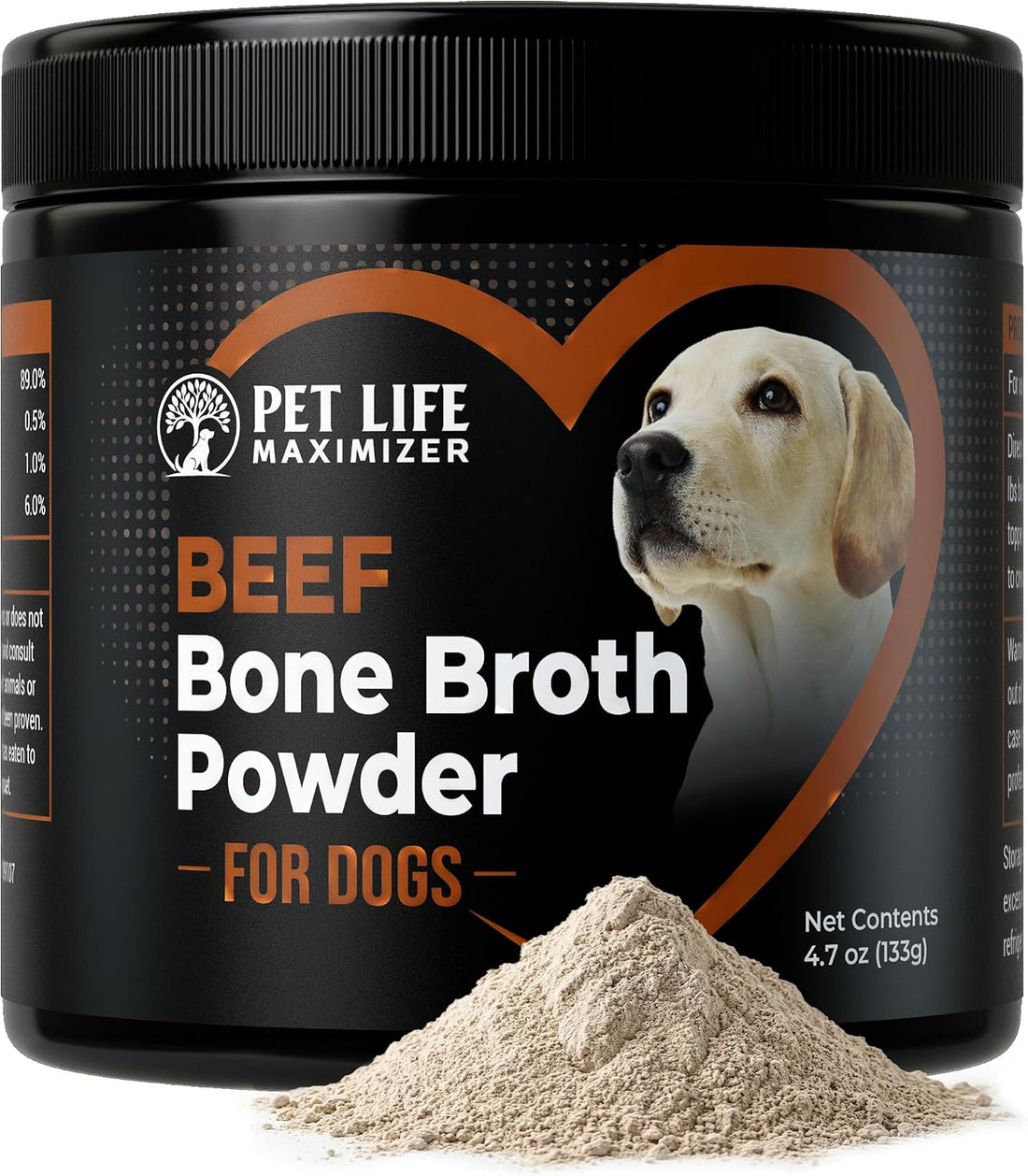 Beef Bone Broth for Dogs. High Protein Human Grade Food Topper