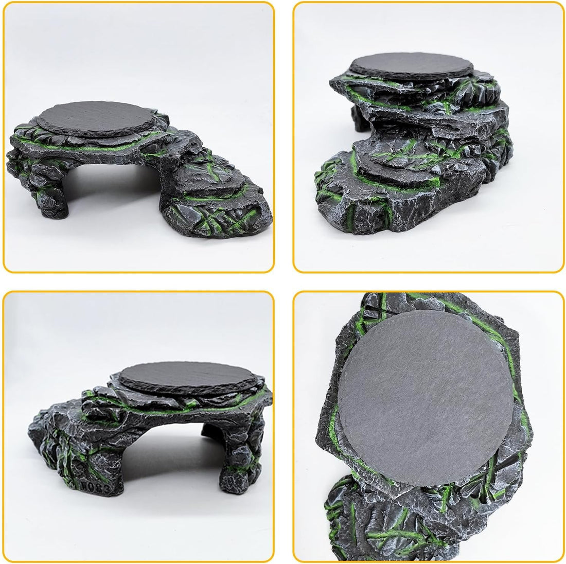 Reptile Basking Platform Gecko Hide Juvenile Beared Dragon Tank